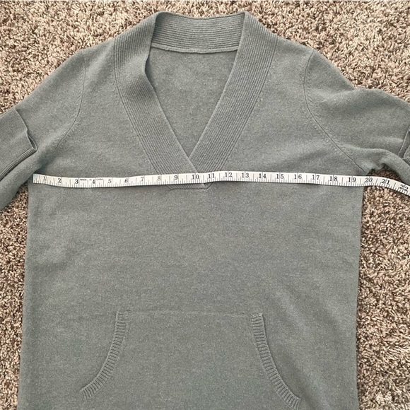 TJX Europe 100% Cashmere Green Gray Sweater No Tag Sized Small/Medium - Picture 7 of 11
